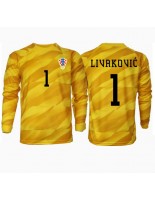 Moške Nogometnih dresov Hrvaška Dominik Livakovic #1 Vratar Domači EP 2024 Dolgi rokavi